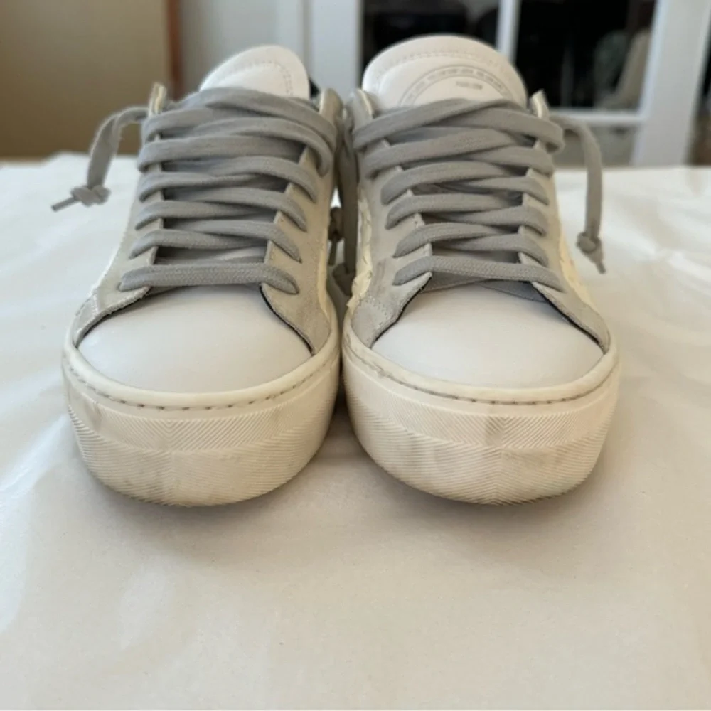 P448 Thea Overload Leather Low Top‎ Platform Sneakers